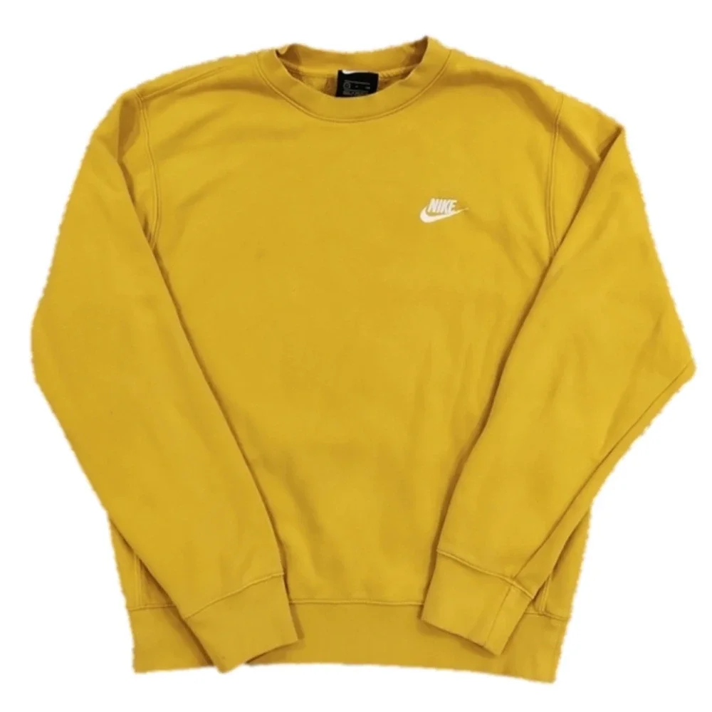 Nike Yellow With White Embroidered Logo Sweatshirt